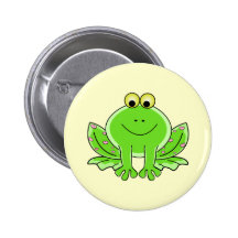 Reizender Frosch Button