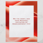 reizendes Rot Flyerdesign