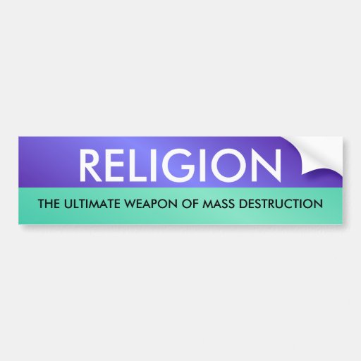 RELIGION, DAS ENTSCHEIDENDE WEAP… AUTO STICKER