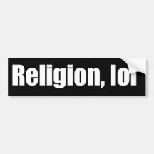 Religion, lol Autoaufkleber