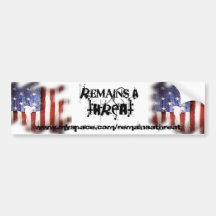 Remains_a_threat_logo, Auto Sticker