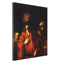 Rembrandt Harmenszoon van Rijn - Haman entehrt Leinwanddrucke