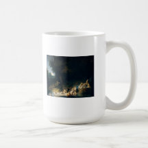 Rembrandt-Kunst, die Diana-Baden malt Kaffee Tasse
