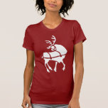 Ren-Weihnachtst-shirt Damen-Feiertags-Hemden