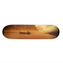 "Rendevous" Fluss-Aquarell-Skateboard Individuelle Skatedecks
