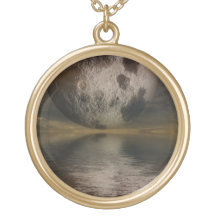 Rendition of the Moon Over Water Necklaces