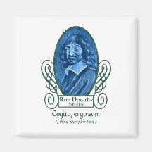 René Descartes Kühlschrankmagnete