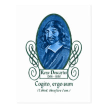 René Descartes Postkarten