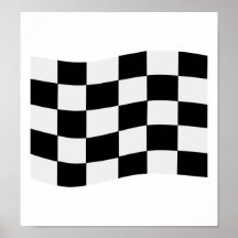 Rennen-Flagge Plakate