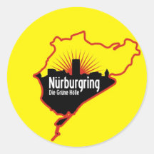 Rennstrecke Nurburgring Nordschleife, Deutschland Sticker
