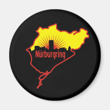 Rennstrecke Nurburgring Nordschleife, Deutschland Kühlschrankmagnete