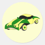 Rennwagen Runder Aufkleber