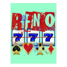 RENO - BEUNRUHIGT UND FARBEN-SPRITZER POSTKARTEN