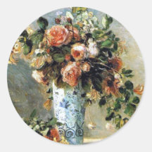 Renoir Rosen und Jasmin-Malerei-Aufkleber