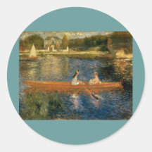 Renoirs die Seine bei Asnières (der Skiff) Ca 1879 Sticker