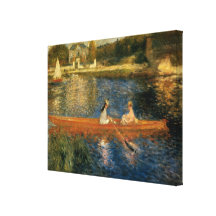 Renoirs die Seine bei Asnières (der Skiff) Ca 1879 Gespannter Galeriedruck