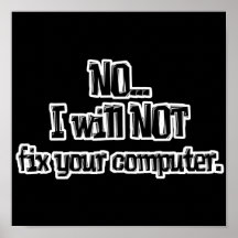 Repariert NICHT Ihren Computer Posterdruck