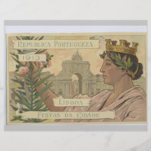 Republica Portugueza Lissabon 1913 Festas DA Eidad Flyerdruck