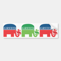 Republikanische HABSUCHT Autosticker
