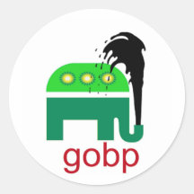 republikanische Ölpest British-Petroleum gobp GOP Sticker