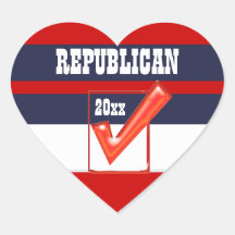 Republikanischer Abstimmung Präsident 20xx FERTIGE Stickers
