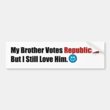 Republikanischer Bruder Autosticker