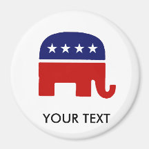 Republikanischer Elefant des Elefant-/GOP Kühlschrankmagnete
