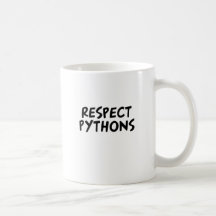 Respekt-Pythonschlangen Teetasse