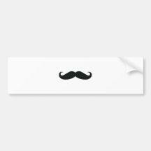 Respektieren Sie den Stache Schnurrbart Auto Sticker