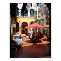 Restaurant-Hof-Postkarte