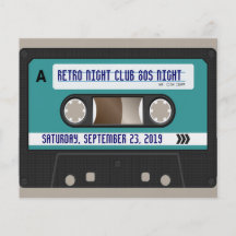 Retro 80er Kassette Mixtape personalisiert Personalisierte Flyer