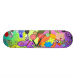 Retro abstrakter Skateboard Personalisiertes Deck