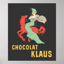 Retro Anzeige Chocolat Klaus Poster