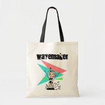 Retro Art WaveMaker Trendsetter-Taschentaschen
