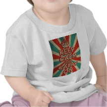 Retro behalten Sie Ruhe und machen Sie weiter Shirts