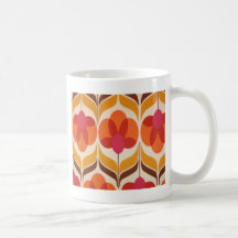 Retro Blumen-Entwurf Kaffeehaferl