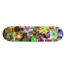Retro Blumen-Kind Personalisiertes Deck