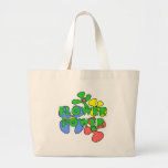 Retro Blumen-Power-Taschen-Tasche