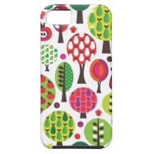 Retro Blumenapfel-Schmetterlingsmuster iphone Fall iPhone 5 Etui