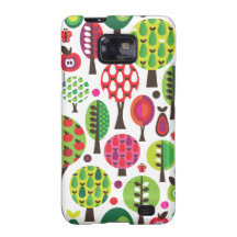 Retro Blumenapfel-Schmetterlingsmuster Samsung umk Samsung Galaxy SII Hüllen
