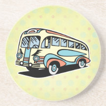 Retro Bus-Autobus Bierdeckel