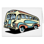 Retro Bus-Autobus Karten