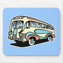 Retro Bus-Autobus Mousepad