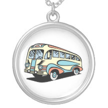 Retro Bus-Autobus Personalisierter Schmuck