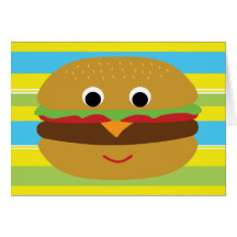 Retro Cheeseburger Karte