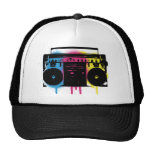 Retro CMYK Boombox Graffiti-Sprühfarbe-Entwurf Baseball Caps
