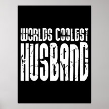 Retro coole Ehemänner: Weltcoolster Ehemann Plakatdruck