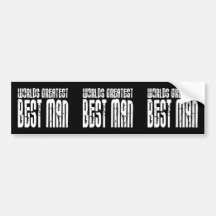 Retro coole Trauzeugen: Der bestste Trauzeuge der  Auto Sticker
