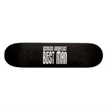Retro coole Trauzeugen: Der bestste Trauzeuge der  Personalisiertes Skateboarddeck