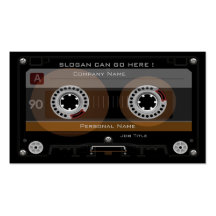Retro DJ-Musik-Kassette MixTape Visitenkarte